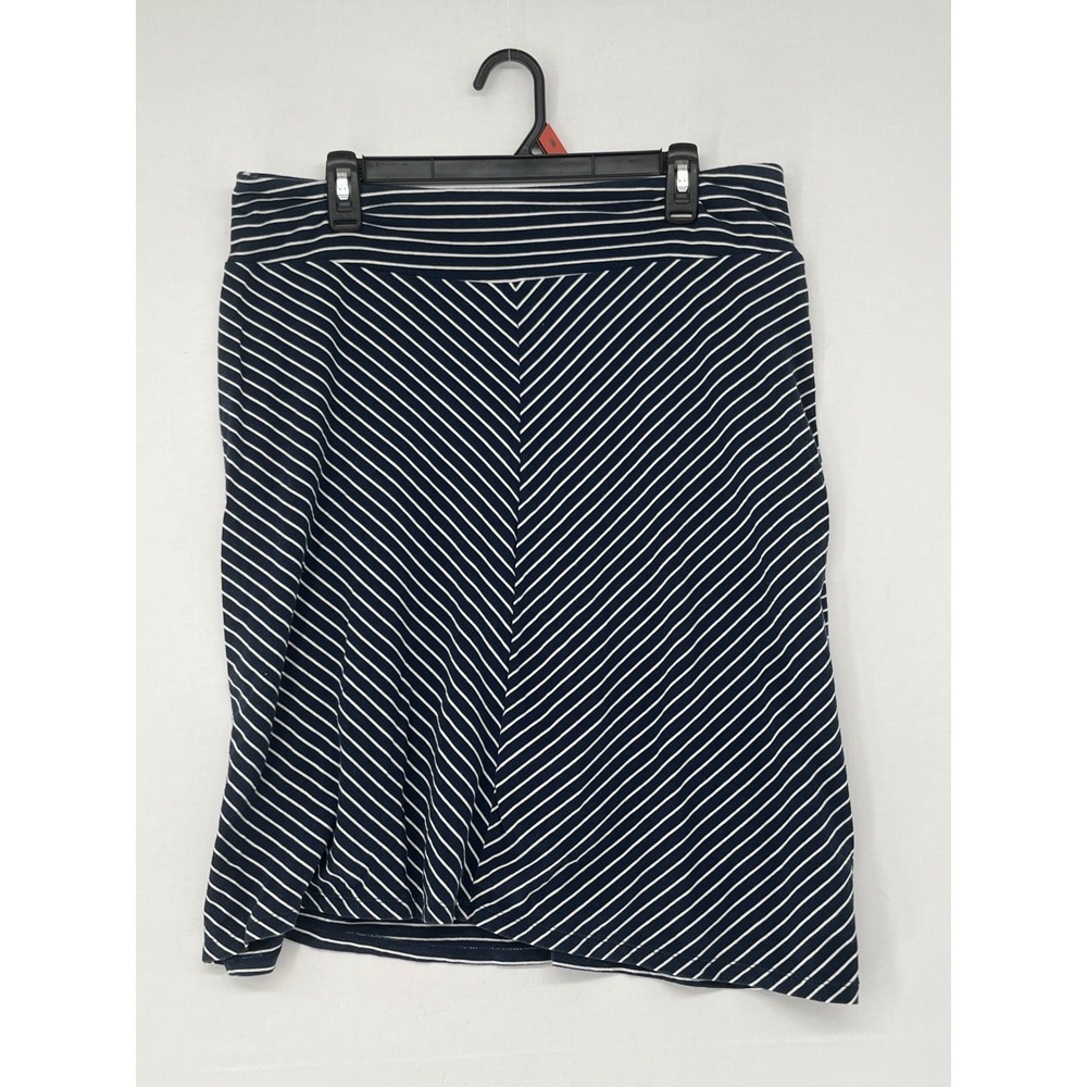 Columbia Sportswear Omni-Wick Striped Skirt Navy Blue White Large Activewear